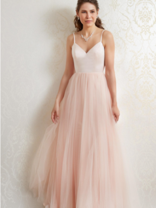 vestido novia rosa