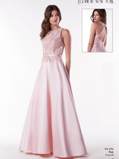 VESTIDO FIESTA FASHION NEW YORK - ROSA