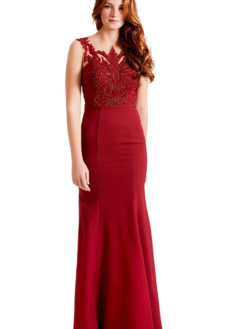 VESTIDO FIESTA LILLY - BURDEOS